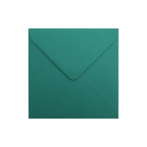Teal Green Envelope 155mm Square Ratio