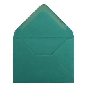 Teal Green Envelope 5x7 Open