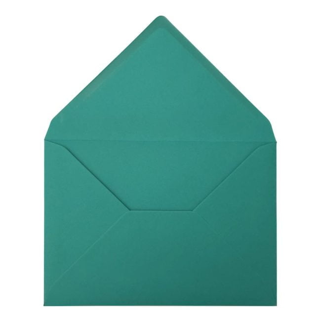 Teal Green Envelope C5 Open