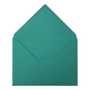 Teal Green Envelope C6 Open