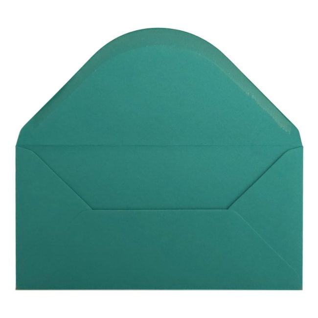 Teal Green Envelope Dl Open