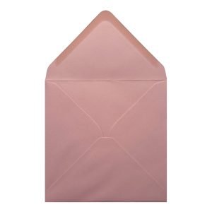 Vintage Dusky Pink Envelope 155mm Square Open