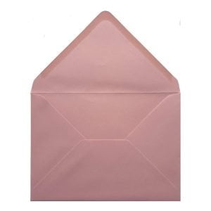 Vintage Dusky Pink Envelope 5x7 Open