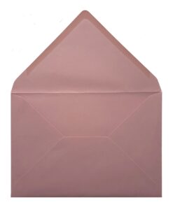 Vintage Dusky Pink Envelope A5 Open