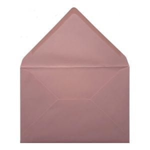 Vintage Dusky Pink Envelope C6 Open