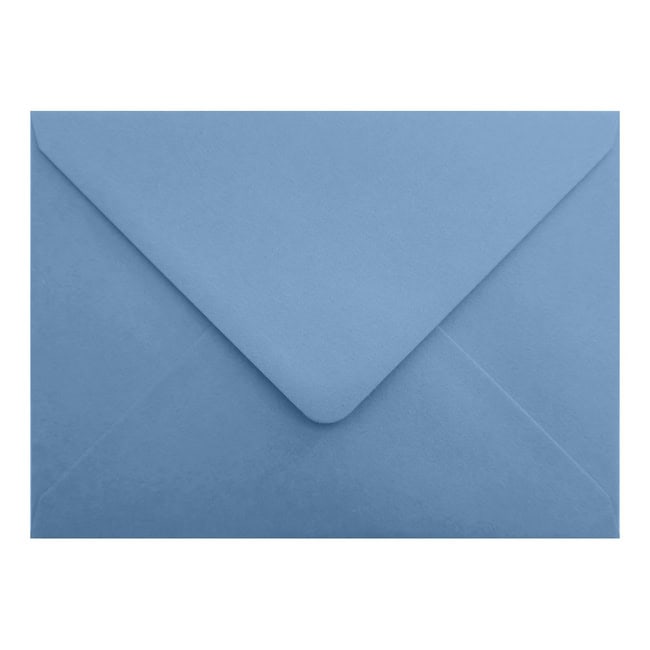 Vintage French Blue Envelope 5x7 Closed