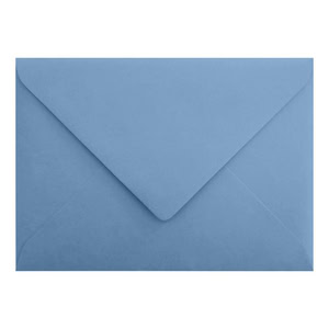 Vintage French Blue Envelope B6 Closed