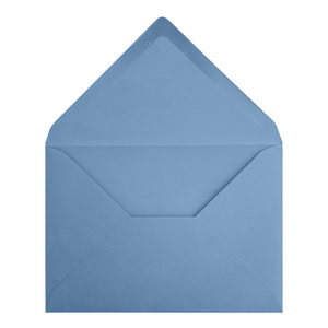 Vintage French Blue Envelope C7 Open