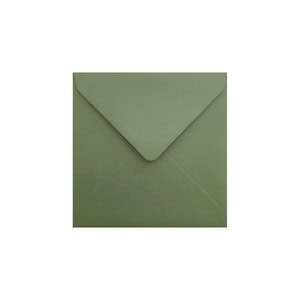 Vintage Green Envelope 130mm Square Ratio