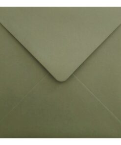 Vintage Green Envelope 155mm Square Closed