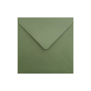Vintage Green Envelope 155mm Square Ratio