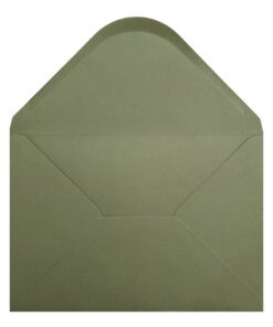 Vintage Green Envelope A5 Open