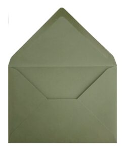 Vintage Green Envelope B6 Open