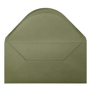 Vintage Green Envelope Dl Open