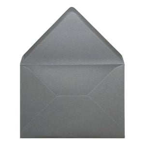 Vintage Grey Envelope C5 Open