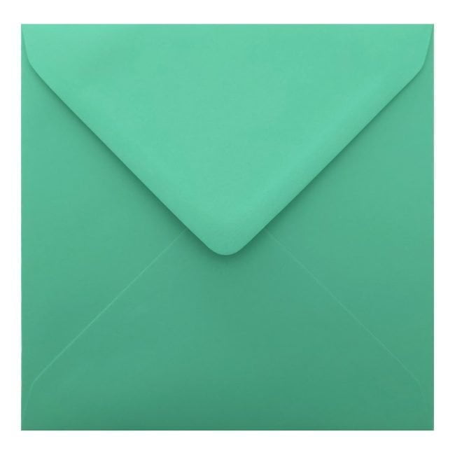 Warbler Green Envelope 155mm Square Closed
