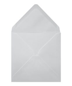 White Envelope 155mm Square Open