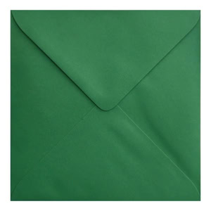 Xmas Green Envelope 155mm Square Closed