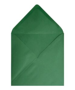 Xmas Green Envelope 155mm Square Open