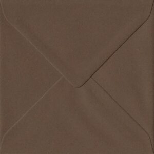 Chocolate Brown Square Envelope