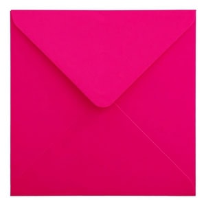 Electric Pink Envelope 155mm Square Closed