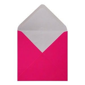 Electric Pink Envelope 155mm Square Open