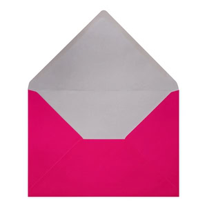 Electric Pink Envelope C5 Open