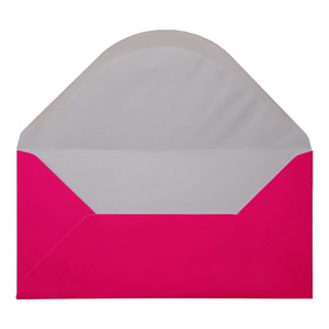 Electric Pink Envelope Dl Open