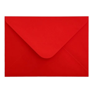 Electric Red Envelope 5x7 Closed