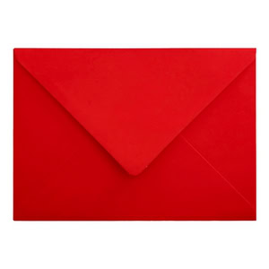 Electric Red Envelope C5 Closed
