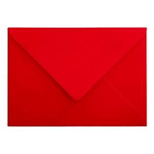 Electric Red Envelope C6 Closed