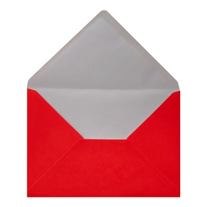 Electric Red Envelope C6 Open