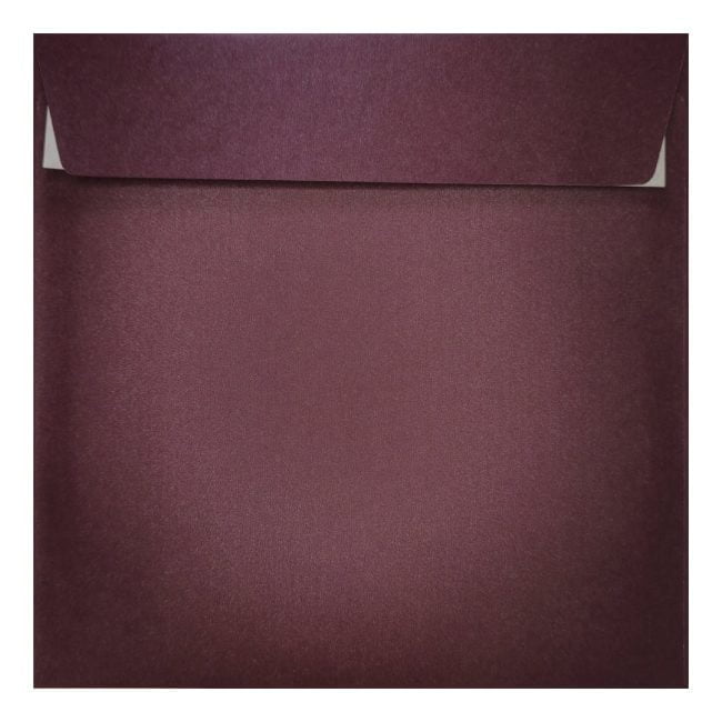 Aubergine Pearl Envelope 155mm Square Closed
