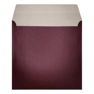Aubergine Pearl Envelope 155mm Square Open