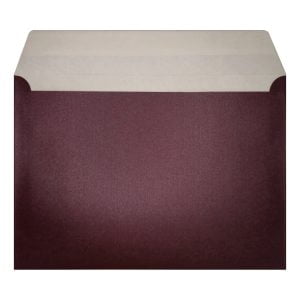 Aubergine Pearl Envelope C5 Open