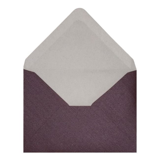 Aubergine Pearl Envelope C7 Open