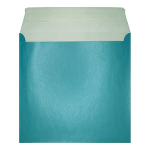 Blue Pearl Envelope 155mm Square Open