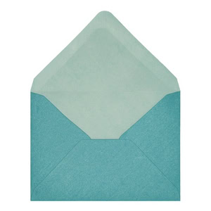 Blue Pearl Envelope C7 Open