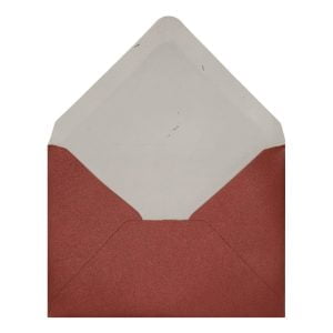 Cardinal Red Pearl Envelope C7 Open