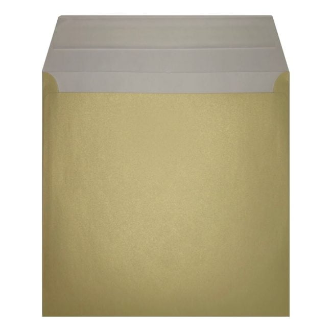 Champagne Pearl Envelope 155mm Square Open