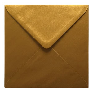 Gold Envelope 130mm Square Closed