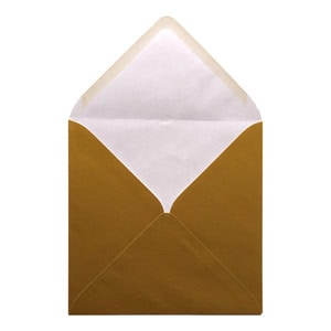Gold Envelope 155mm Square Open