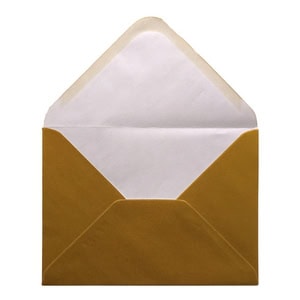 Gold Envelope 5x7 Open