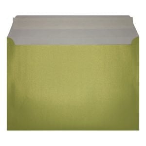 Lime Green Pearl Envelope C5 Open