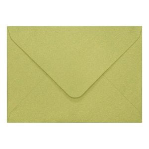 Lime Green Pearl Envelope C7 Closed