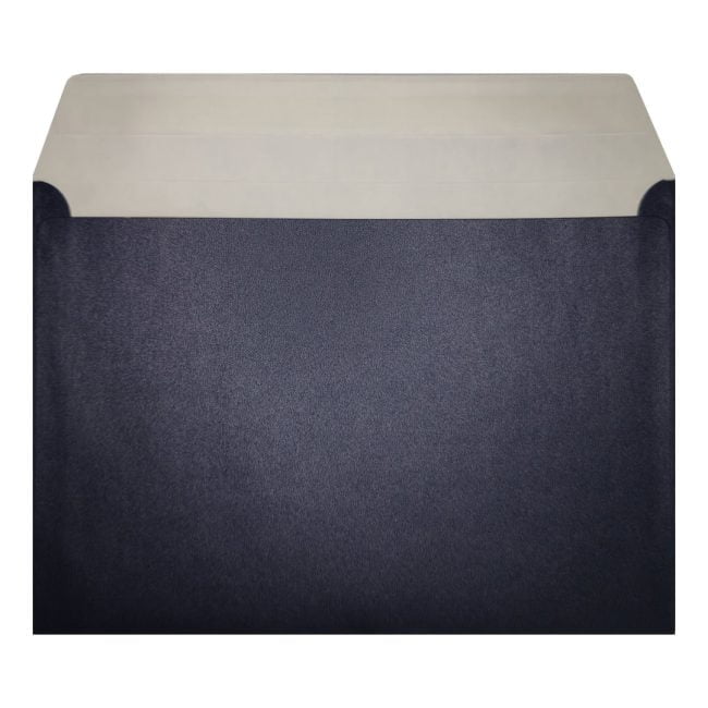 Midnight Blue Pearl Envelope C6 Open