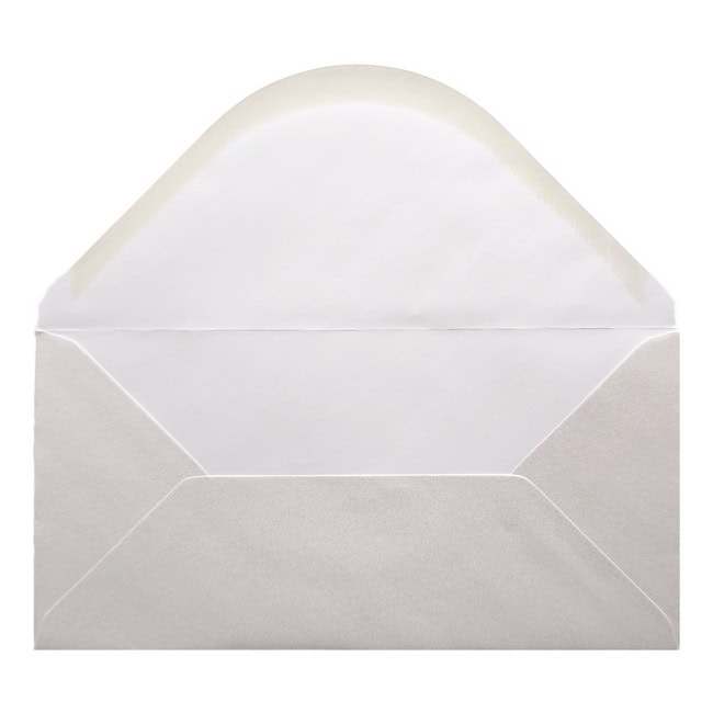 Oyster White Envelope Dl Open