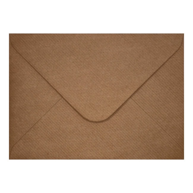 Brown Ribbed Envelope 5x7 Closed