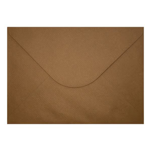 Brown Ribbed Envelope A5 Closed