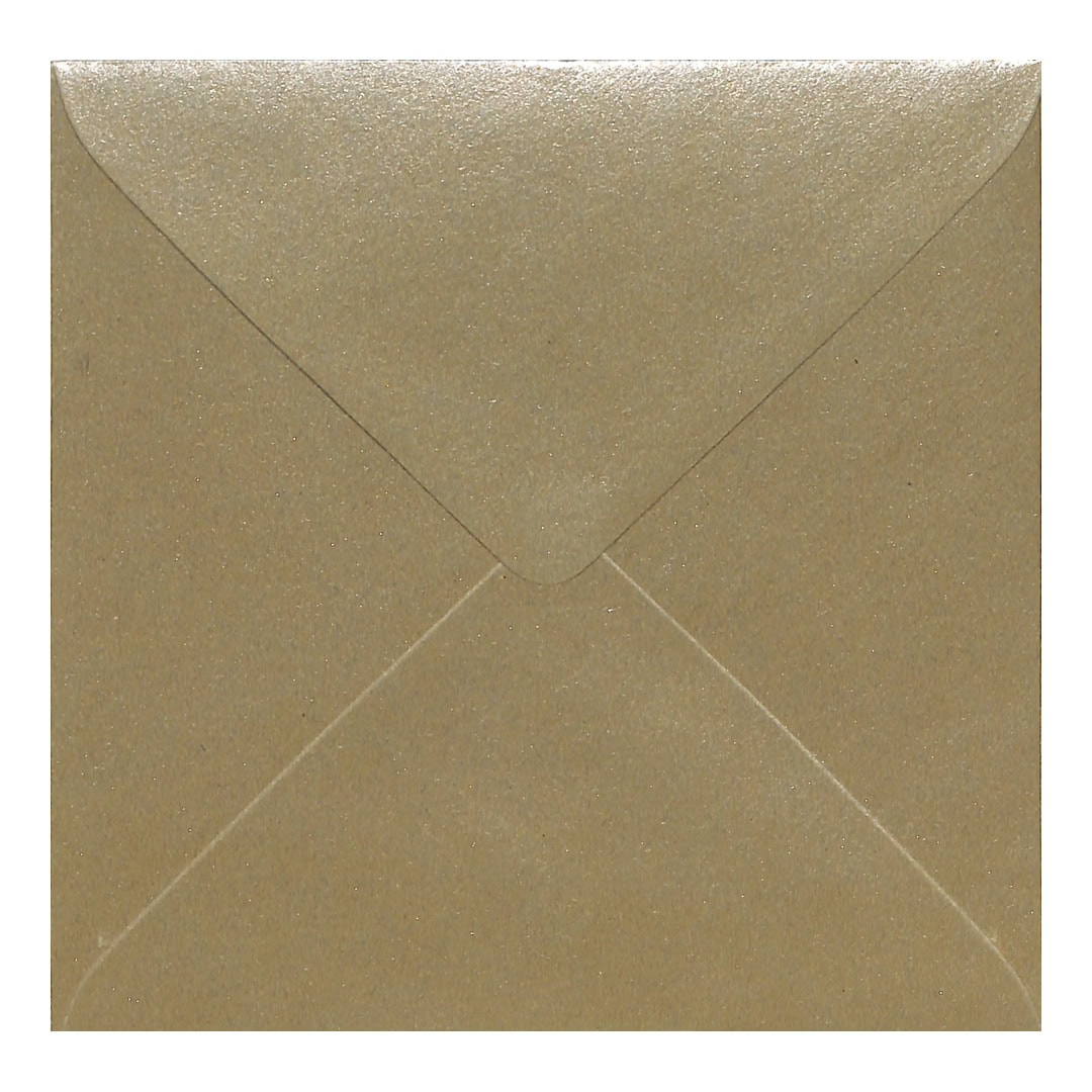 Champagne Kraft Envelope 130mm Square Closed